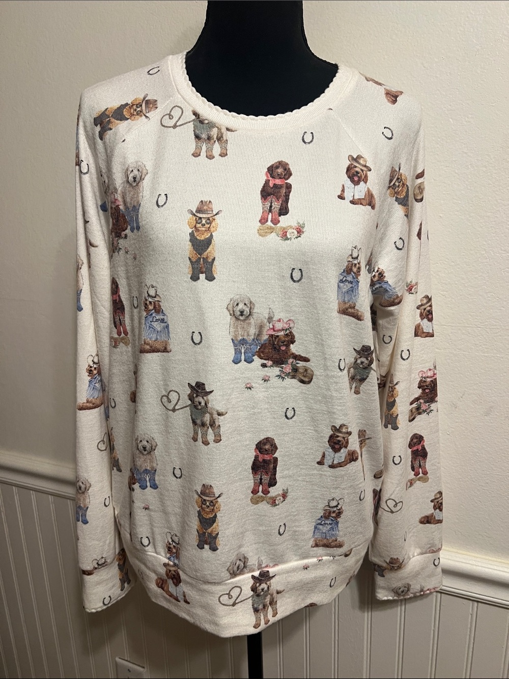 PJ SALVAGE Ruff On The Range Dog Long Sleeve Top - Picture 8 of 14